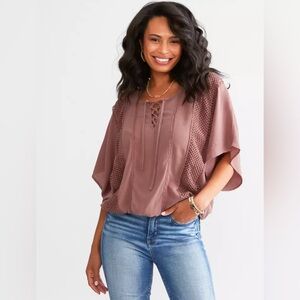 Daytrip Crochet Dolman Top
